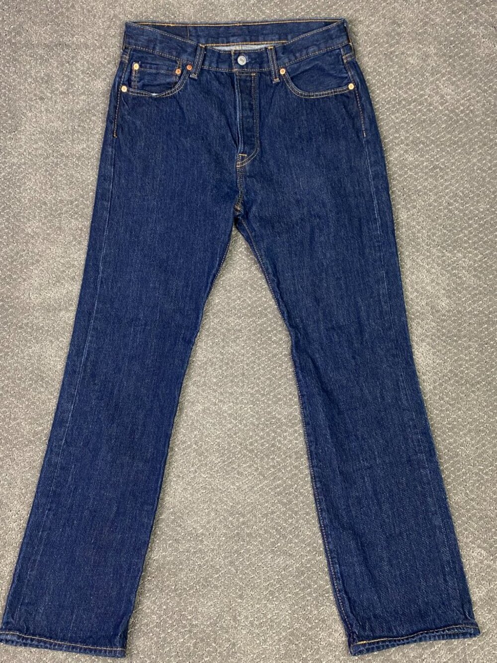 Levi's 501 Jeans Mens 32x34 Fits 32x33 Blue Cotton Button Fly